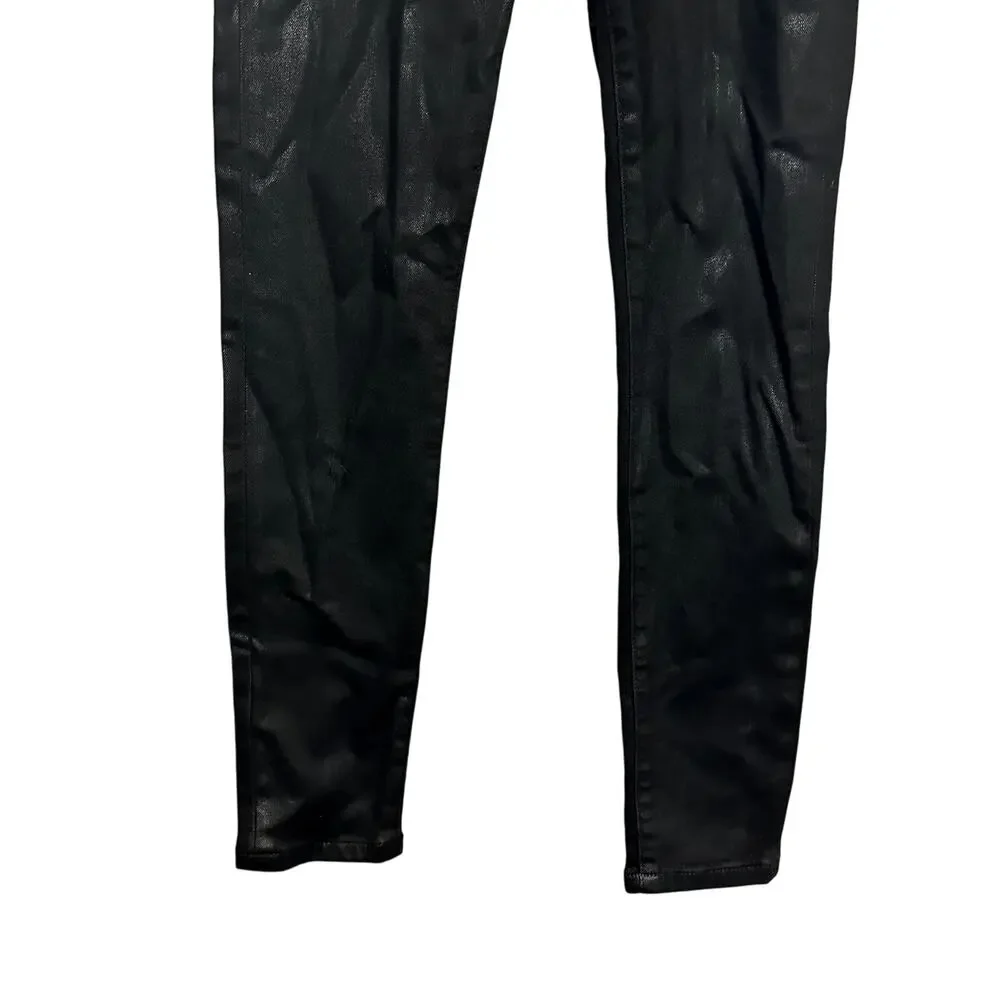 Joe's JeansHigh Rise Ankle Skinny Black Denim 24 NWT Premium Fit Classic Stretch